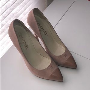 Authentic Chanel suede pumps